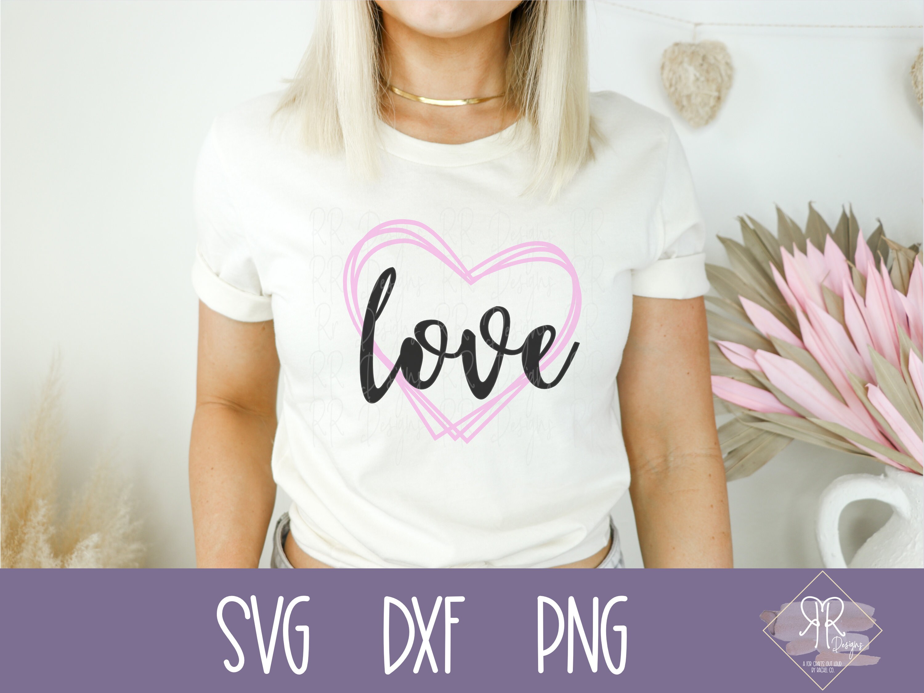 Love SVG / Love With Hearts Cut File for Cricut Design Space ...