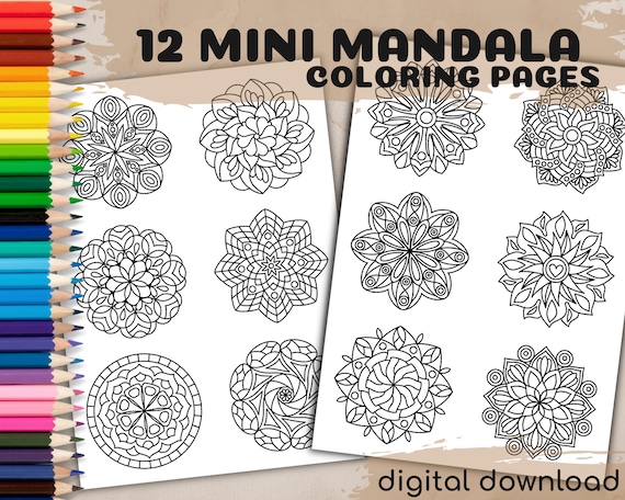 Mandala from free coloring books for adults - 1 - Mandalas Adult Coloring  Pages