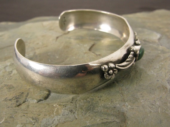 Vintage Carol Felley Sterling Silver and Malachit… - image 2