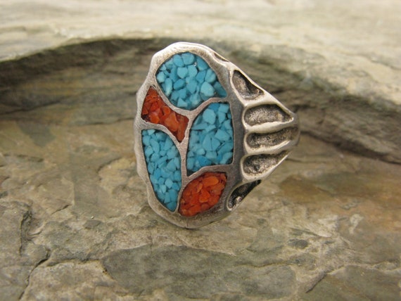 Vintage Native American Sterling Silver Turquoise… - image 6