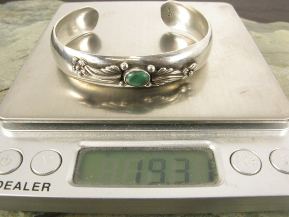 Vintage Carol Felley Sterling Silver and Malachit… - image 7