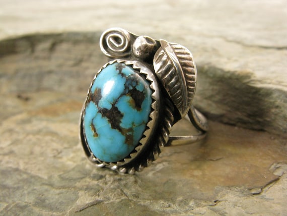 Vintage Calvin Tom Sterling Silver and Turquoise … - image 1