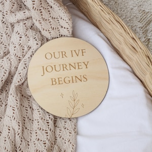 Our IVF Journey Begins Disc | IVF Baby | Photo prop