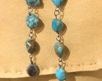 Cascading Turquoise Earrings