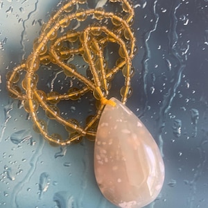 Flower Agate necklace