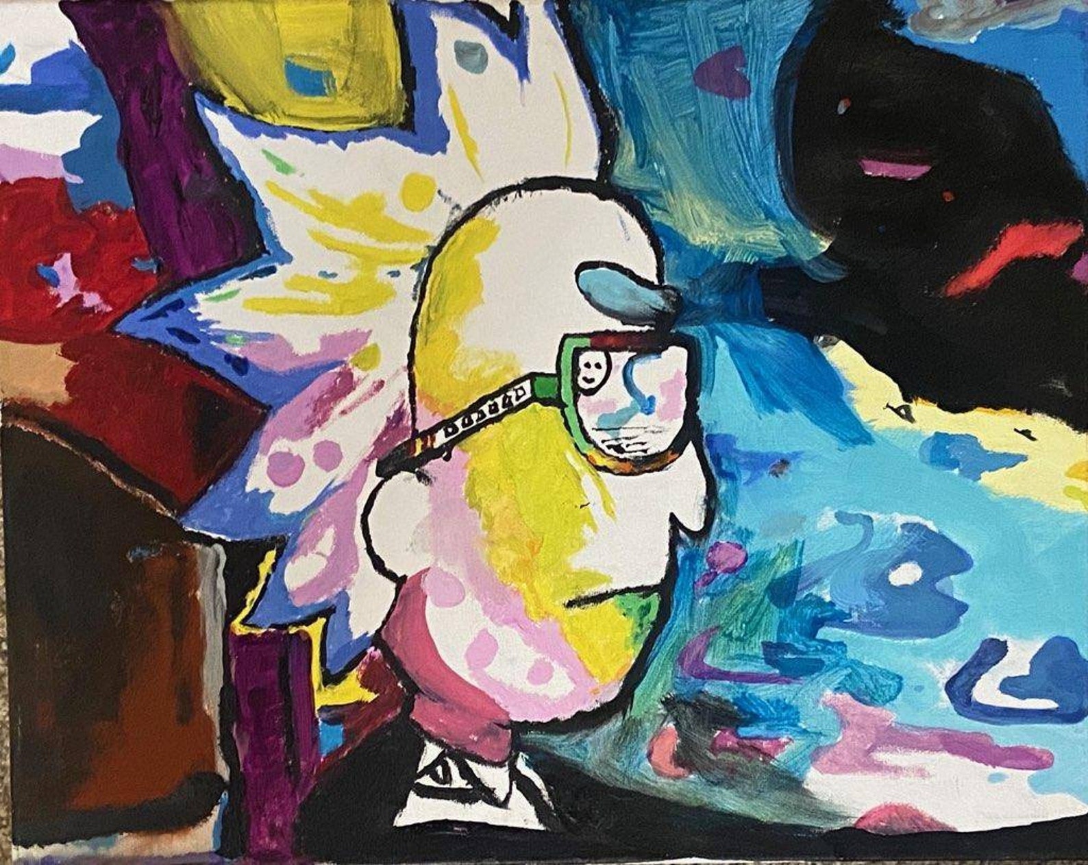 Rick and Morty stencil painting Etsy