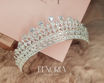 Wedding headpiece for bride, Headpiece wedding, Headpiece jewelry, Bride tiara for wedding, Wedding tiara silver, Bridal tiara crown