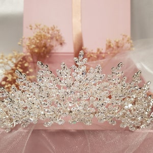 Diadème de marquise Swarovski, diadème Swarovski, diadème de mariage, accessoires de cheveux de mariage, casque de mariage, casque de mariage, casque de mariée image 2