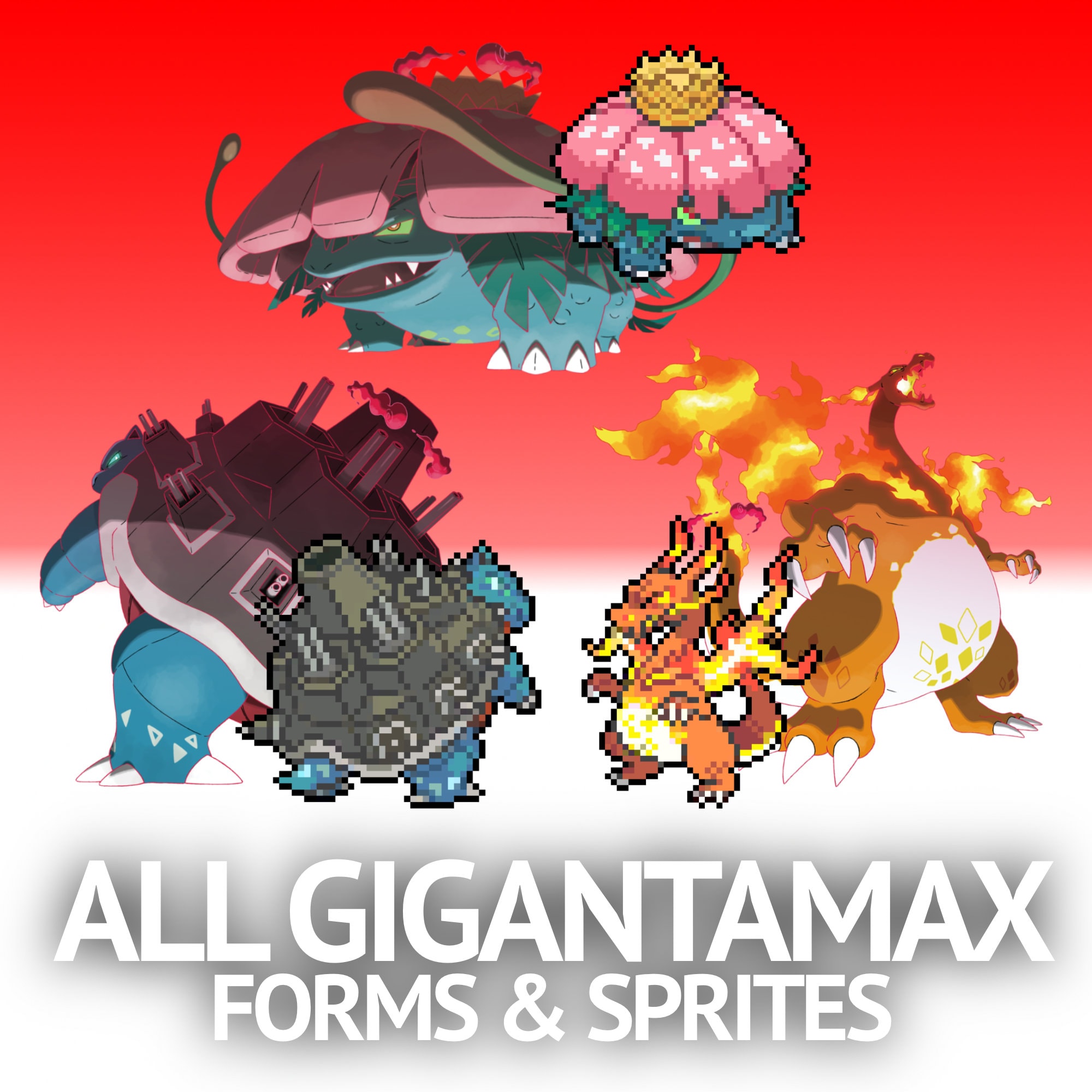 Pokémon Animation Pack Charizard, Blastoise & Venusaur Perfect for