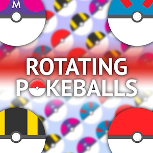 Pokébola giratória, Great Ball, Ultra Ball e efeito Master Ball e/ou plano de fundo para Youtube, Twitch, Streaming, Vtuber e muito mais!