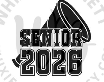 Cheer Senior 2026 SVG: Class of 2026 Design (Digital Download)