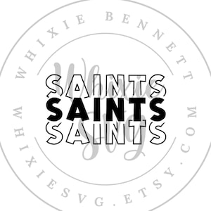 Saints Mascot  SVG - Saints Mascot PNG - Saints Mascot Digital Download - Saints Mascot Sublimation - Saints Svg - Saints Png
