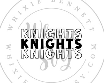 Knights Mascot SVG PNG: Digital Download