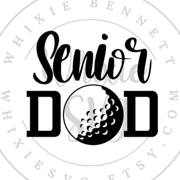 Golf Senior Dad SVG Design - Golf Senior Dad PNG Design - Golf Senior Dad File - Golf Senior Dad SVG