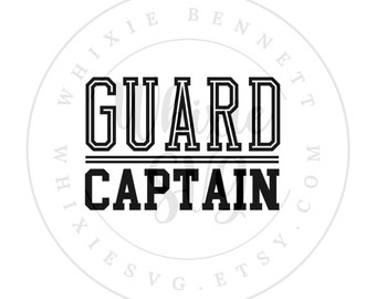 Guard Captain SVG PNG: Winter Guard Gift (Digital Download)