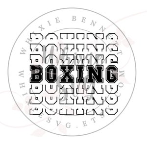 Boxeo SVG, Boxeo PNG, Descarga digital de boxeo, Archivo de corte de boxeo, Diseño de camisa de boxeo, Diseño de sublimación de boxeo, Diseño de regalo de boxeo