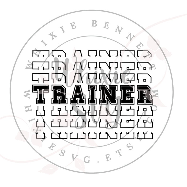 Trainer SVG Design Trainer PNG Design Trainer Print File, Trainer Cut ...