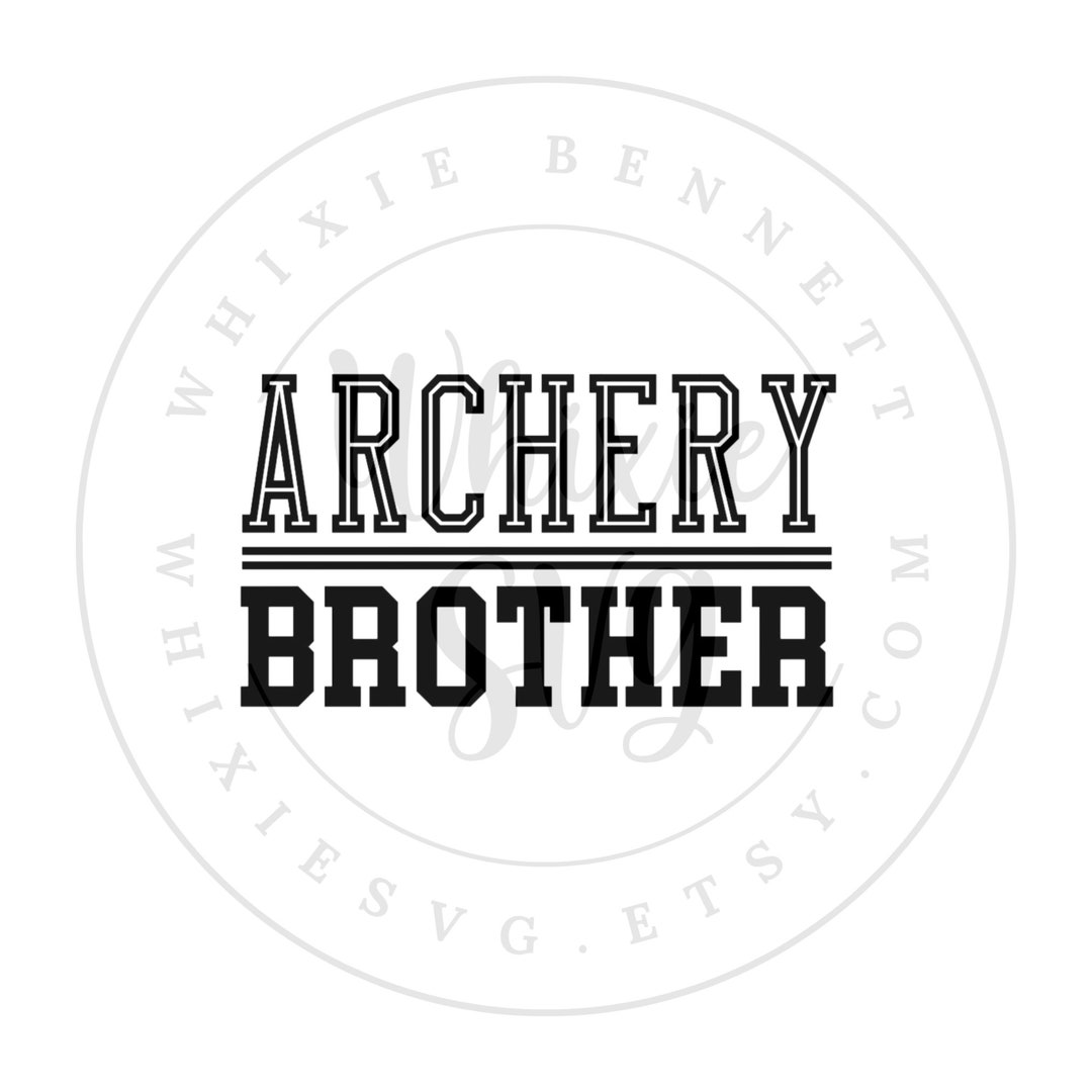 Archery Brother SVG, Archery Brother PNG, Archery Brother Digital