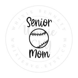 Baseball Softball Mom Senior 2025 SVG Design - Baseball Softball Senior 2025 PNG Design - Baseball Softball Class of 2025 Senior Night SVG