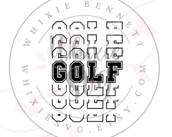 Golf Design: SVG, PNG Files for Shirt Design (Digital Download)