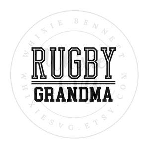 Abuela de rugby SVG, Abuela de rugby PNG, Descarga digital de la abuela de rugby, Archivo de corte de la abuela de rugby, Diseño de sublimación de la abuela de rugby
