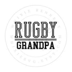 Abuelo de rugby SVG, Abuelo de rugby PNG, Descarga digital del abuelo de rugby, Archivo de corte del abuelo de rugby, Diseño de sublimación del abuelo de rugby