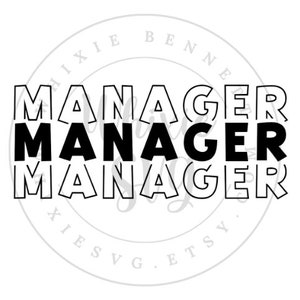 Manager SVG-ontwerp - Manager PNG-ontwerp - Manager gesneden bestand