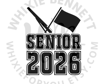 Color Guard Senior 2026 SVG PNG (Digital Download)