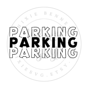 Parkeren SVG-ontwerp - parkeren PNG-ontwerp - parkeren gesneden bestand