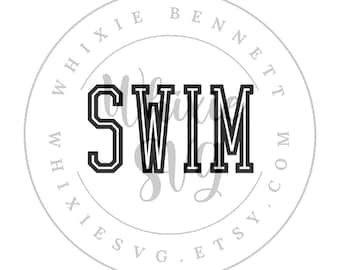 Swim SVG PNG: Shirt Design, Sublimation (Digital Download)
