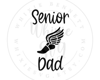 Track Senior Dad SVG Design: Running Shoe (Digital Download)