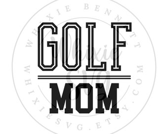 Golf Mom SVG PNG: Projekt prezentu (pobranie cyfrowe)