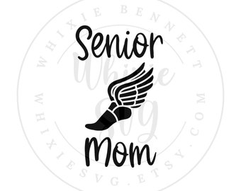 Track Senior Mom SVG Design (Digital Download)