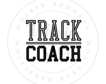 Entrenador de atletismo SVG PNG: Diseño de sublimación (descarga digital)