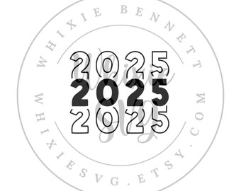 2025 SVG Design: Block & Curve Font (Digital Download)