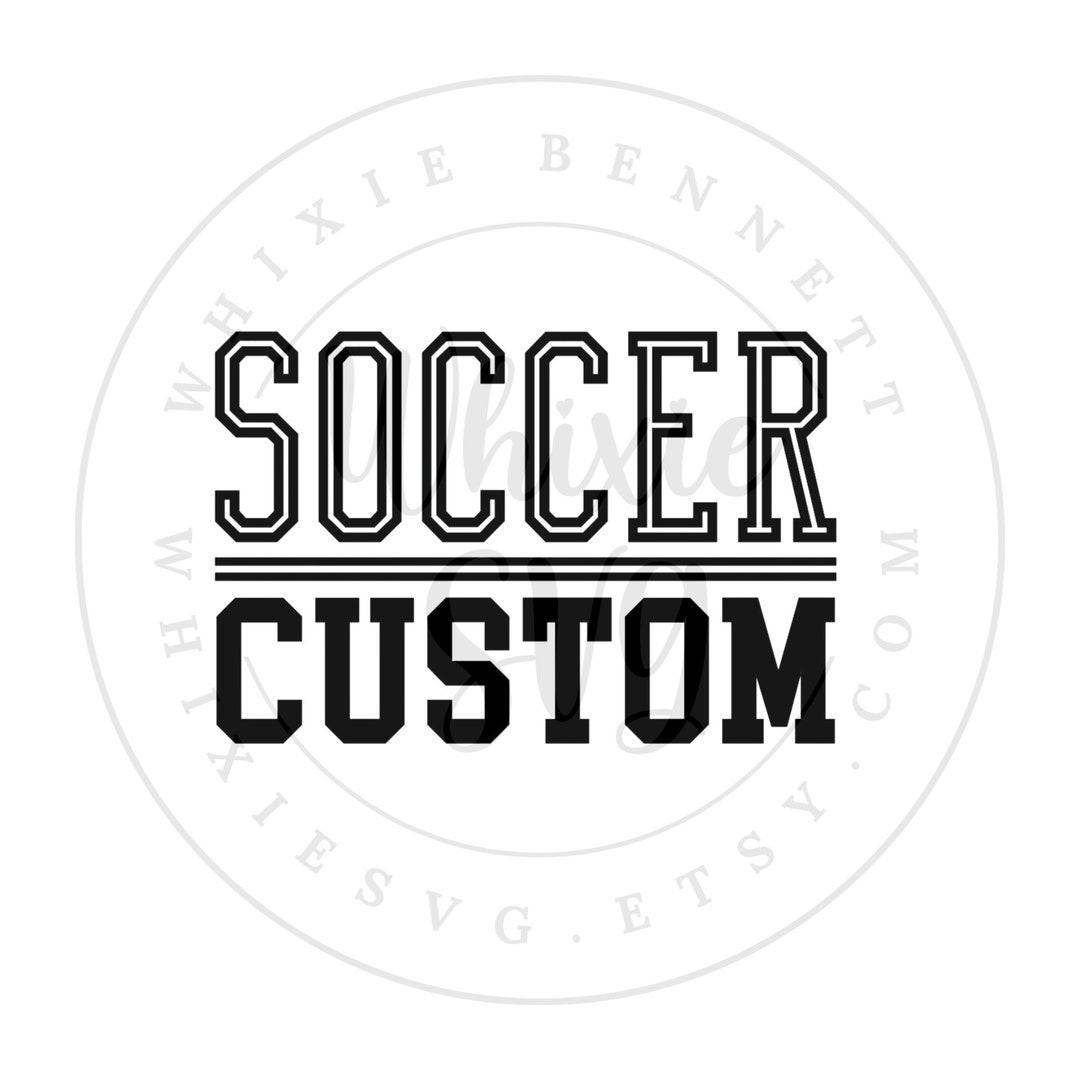 Custom Soccer Design: Personalized Name SVG PNG (digital Download) - Etsy