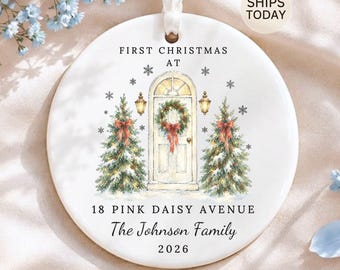 New Home Ornament: Personalized First Christmas New House 2026