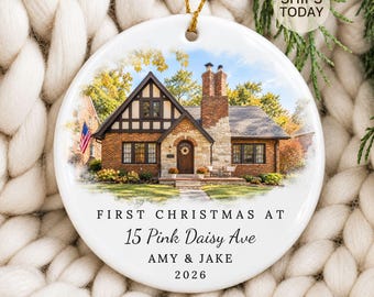 2026 Personalized New Home Ornament, First House Photo Gift