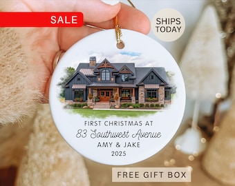 2026 Custom Photo New Home Ornament | Personalized Our First House Christmas Ornament
