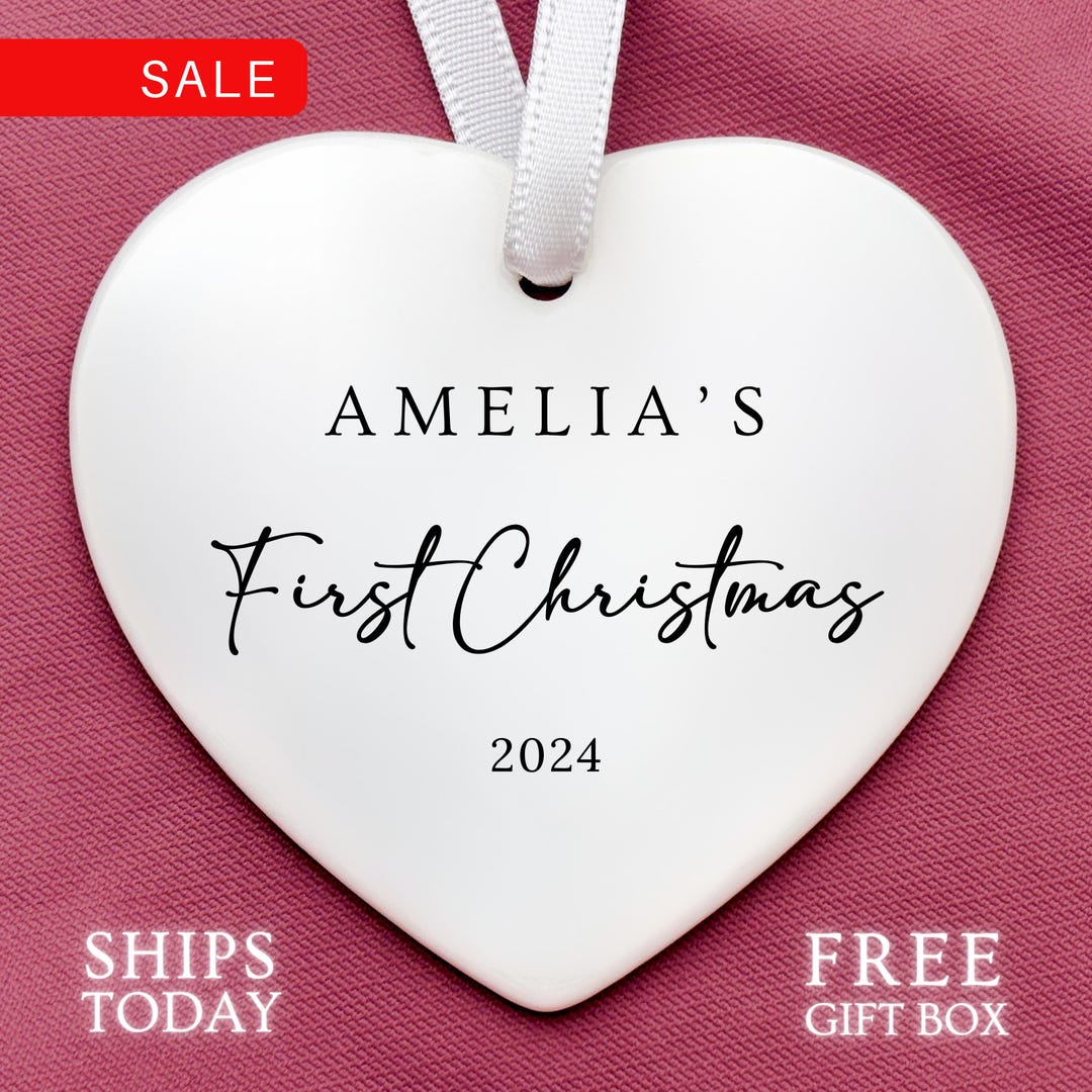 2024 Personalized Baby's Birth Christmas Ornament, New Baby's First