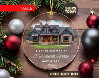 Personalized Our New Home Ornament 2026: First House Christmas Ornament