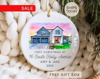 New Home Ornament Personalized 2026 | First House Christmas Ornament