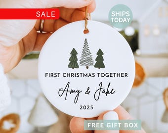 2026 Personalized First Christmas Together Ornament | Couple Christmas Ornament, Our First Christmas Together, Couple Gift, Xmas