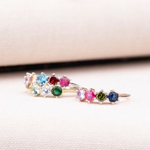 Birthstone Ring, Family Ring,  Mother Ring Gifts, Gold Silver Rosegold Custom Ring, Personalized Gift, Jewelry, Birthday