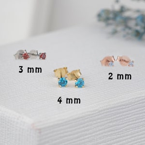 Dainty Small Birthstones Earrings, Tiny Stud Earring, Minimalist Earring, Handmade Jewelry, Personalized Gift, Christmas Gift, Mothers Gifts