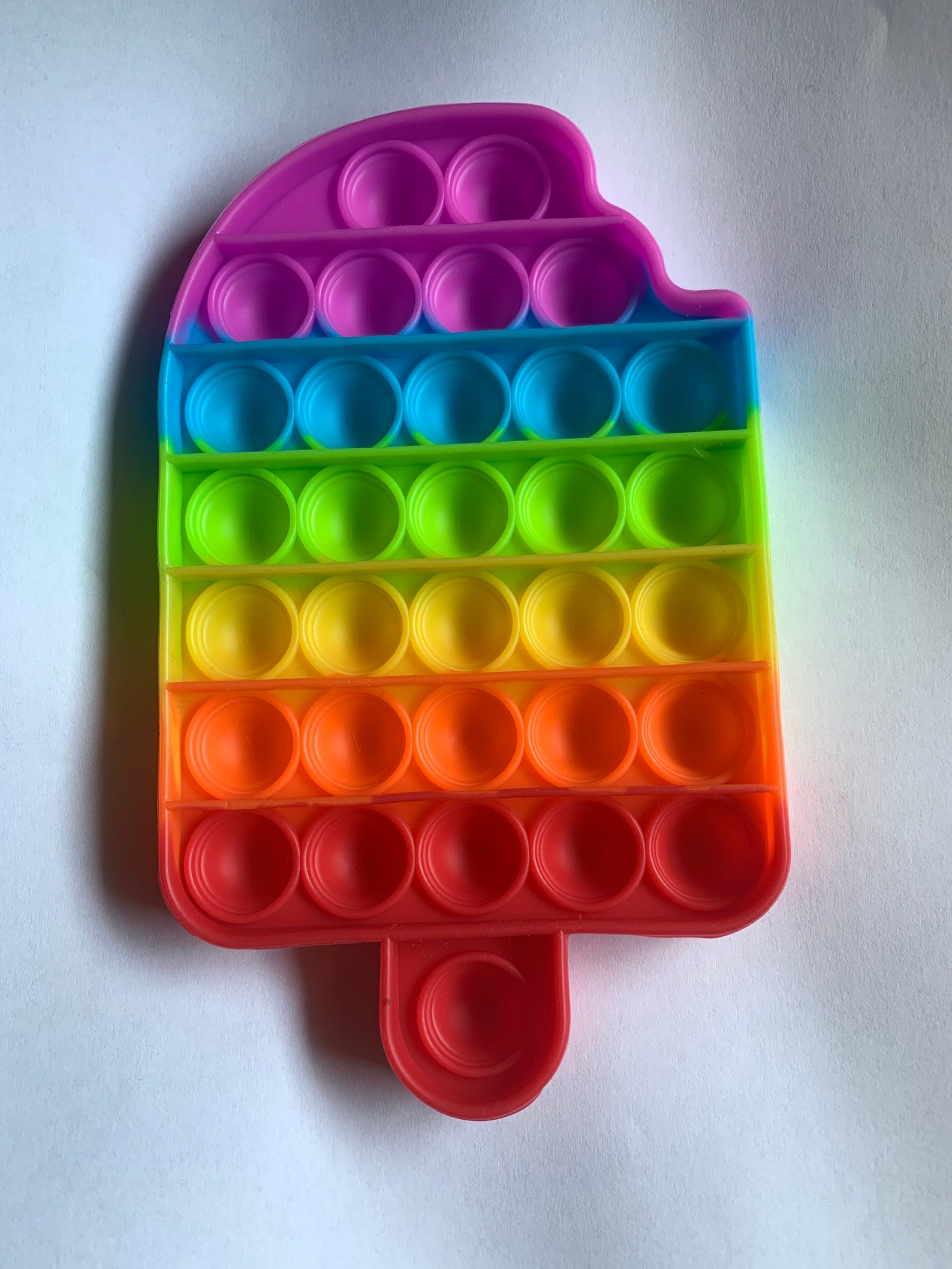 Rainbow Popsicle Poppit Fidget Toy | Etsy