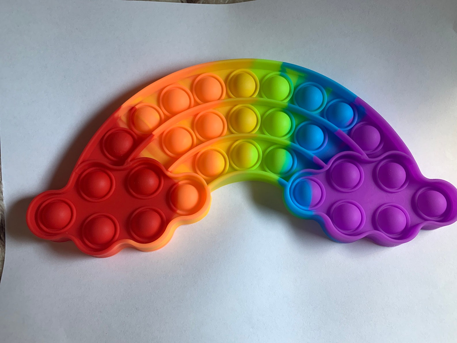 Rainbow Poppit Fun Sensory Fidget Toy Etsy