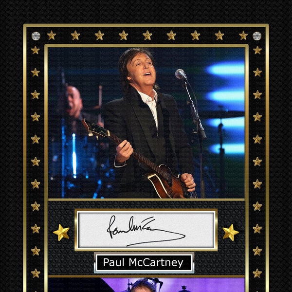 Paul McCartney -  Exclusive -  Photo Print Memorabilia