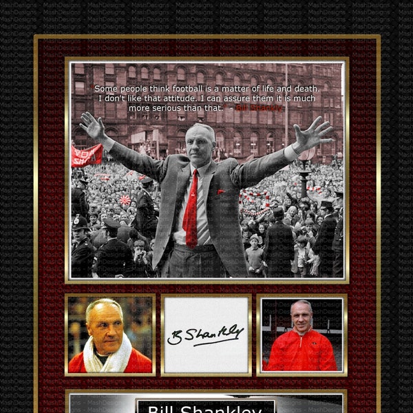 LFC - Liverpool - Bill Shankly - Exclusively Made by Mashed Designs