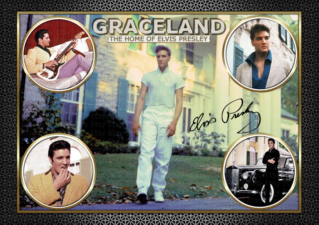 Elvis Presley Graceland Original A4 PHOTO PRINT MEMORABILIA - Etsy
